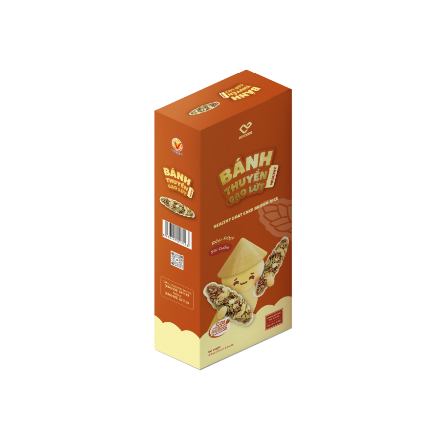 [Hộp] Bánh Thuyền Gạo Lứt Healthy 125g